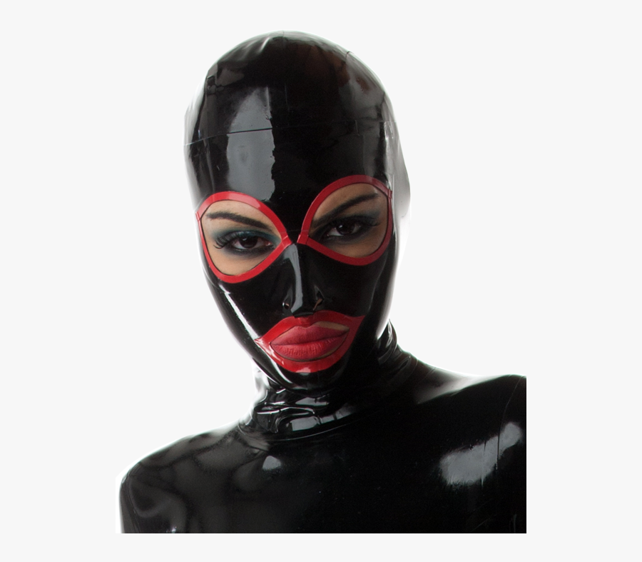 - Latex Hood - Latex Hood Red Black, Transparent Clipart