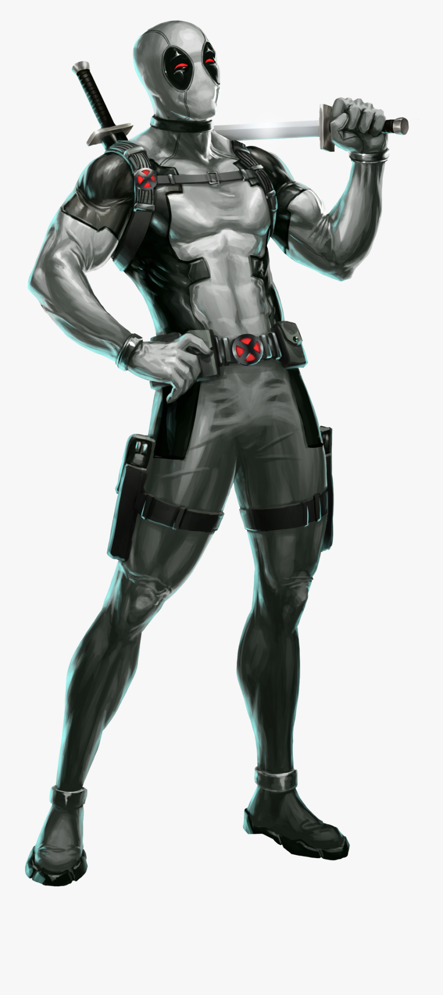 Deadpool Marvel Contest Of Champions Png - Deadpool White Suit, Transparent Clipart