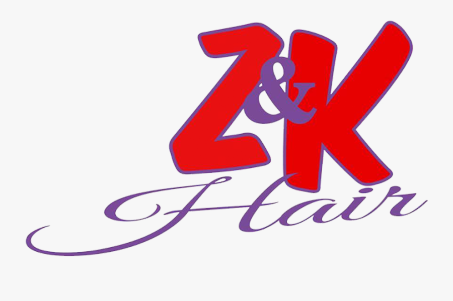 Z & K Hair - Calligraphy, Transparent Clipart