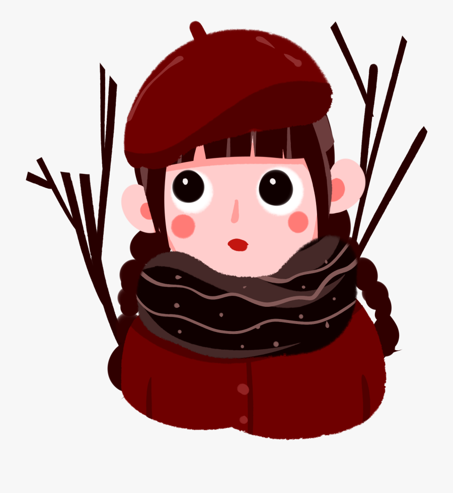 Winter Character Cartoon Cute Png And Psd - Illustration, Transparent Clipart