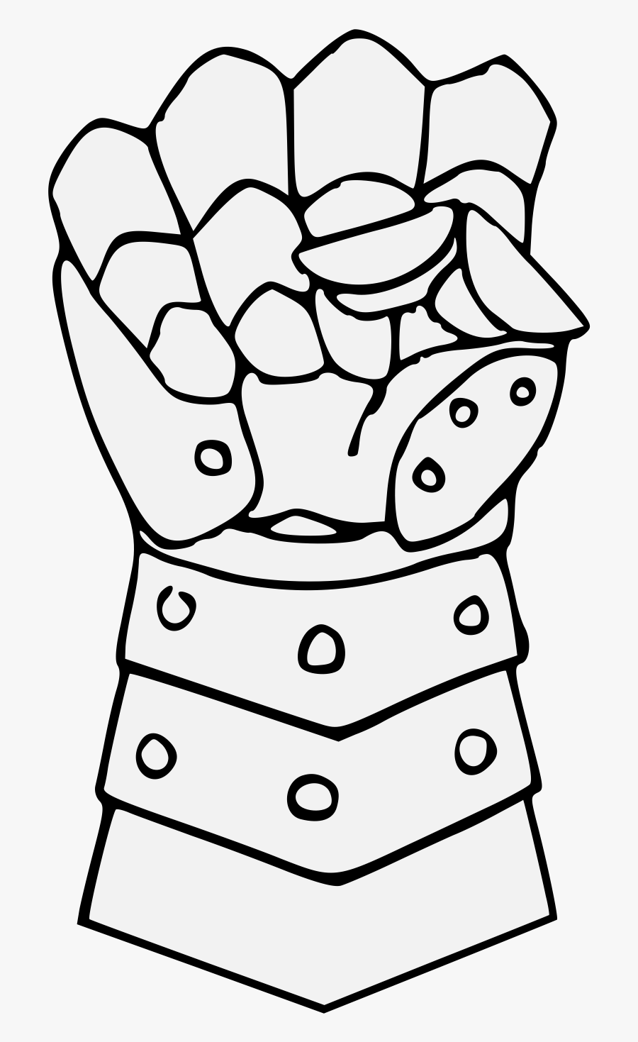 Infinity Gauntlet Png Line Art, Transparent Clipart