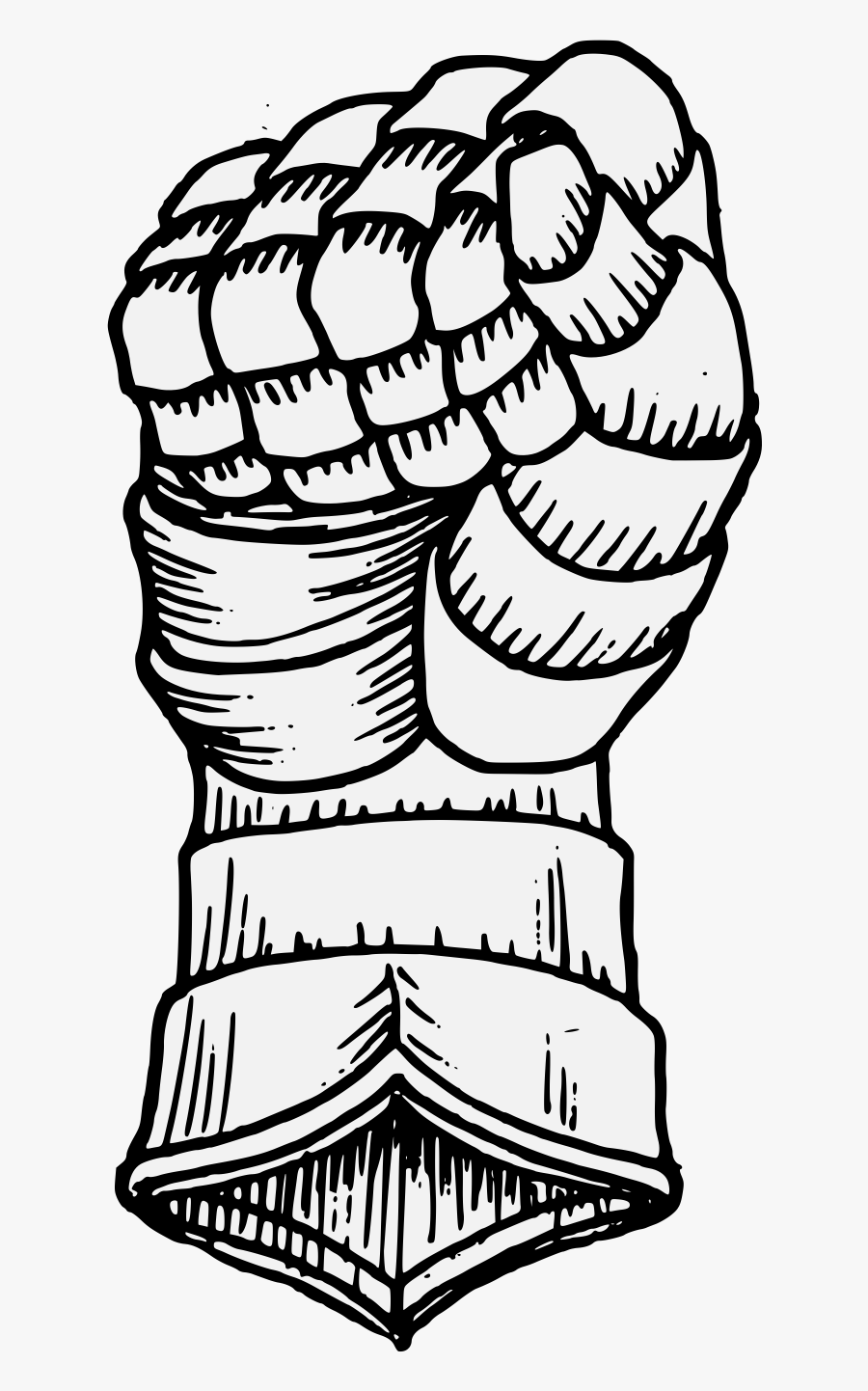 Heraldic Gauntlet, Transparent Clipart