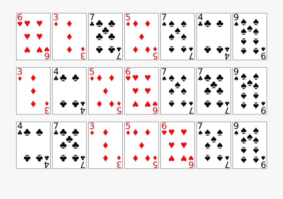 Playing Cards Clipart Blank - Sorting Playing Cards Algorithm, Transparent Clipart