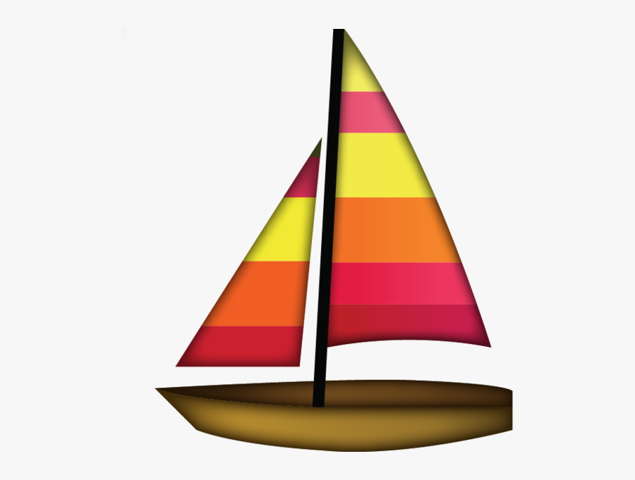 Clip Art Boat Emoji - Sailboat Emoji Png, Transparent Clipart