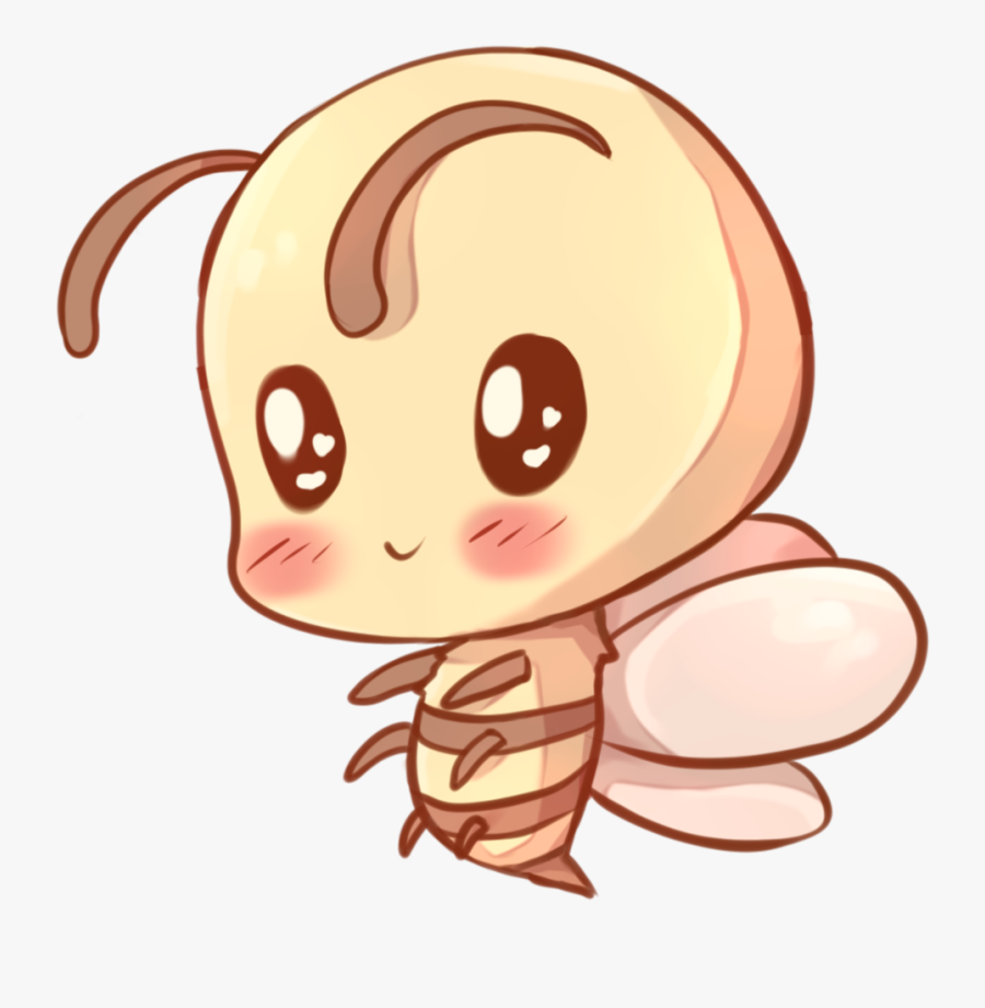 Abeja Sticker - Kawaii Bee, Transparent Clipart