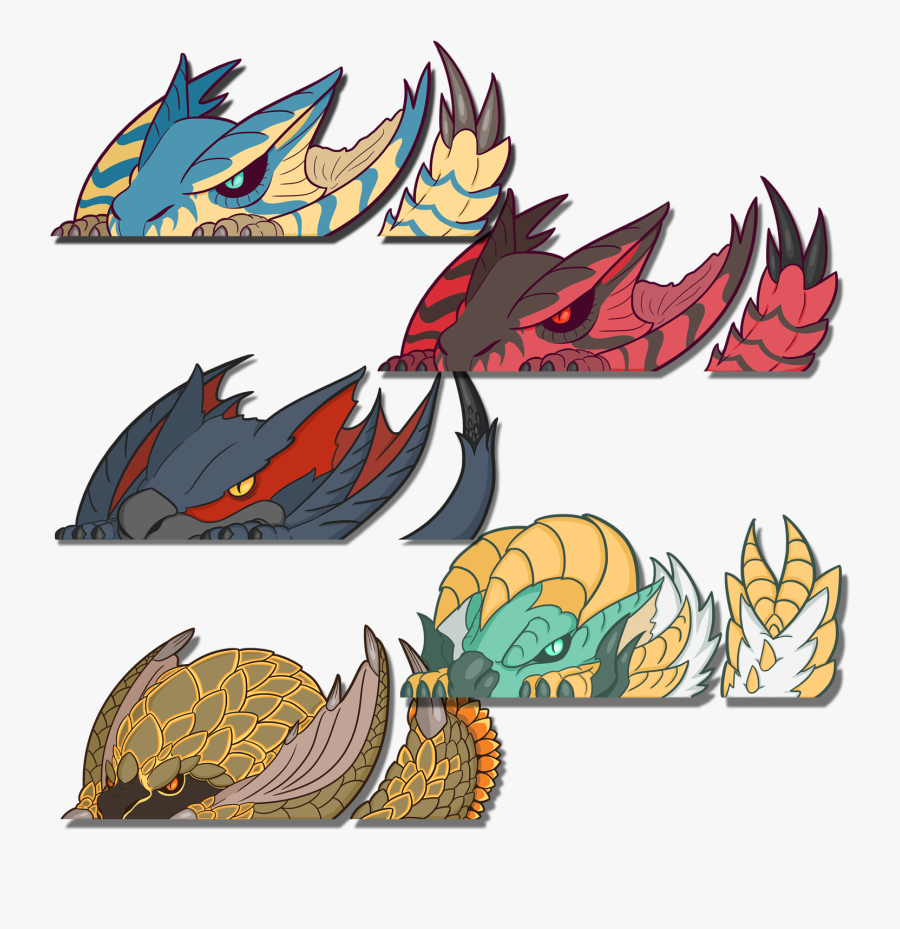 Monster Hunter Tigrex Sticker, Transparent Clipart