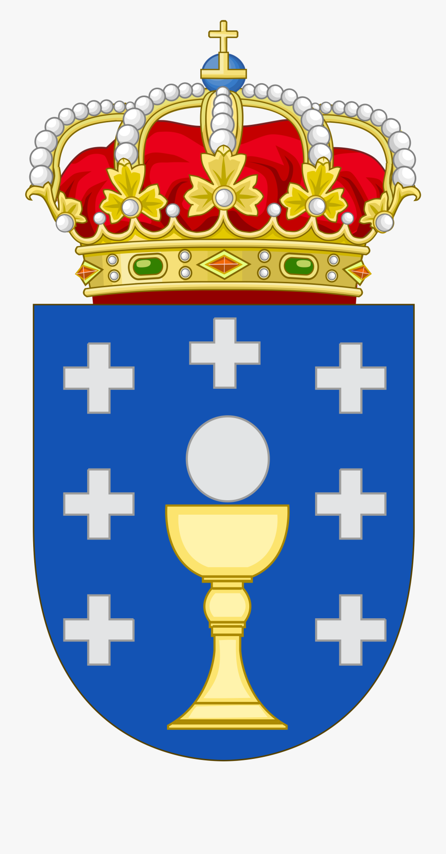 Arms Of Galicia - Galician Coat Of Arms, Transparent Clipart