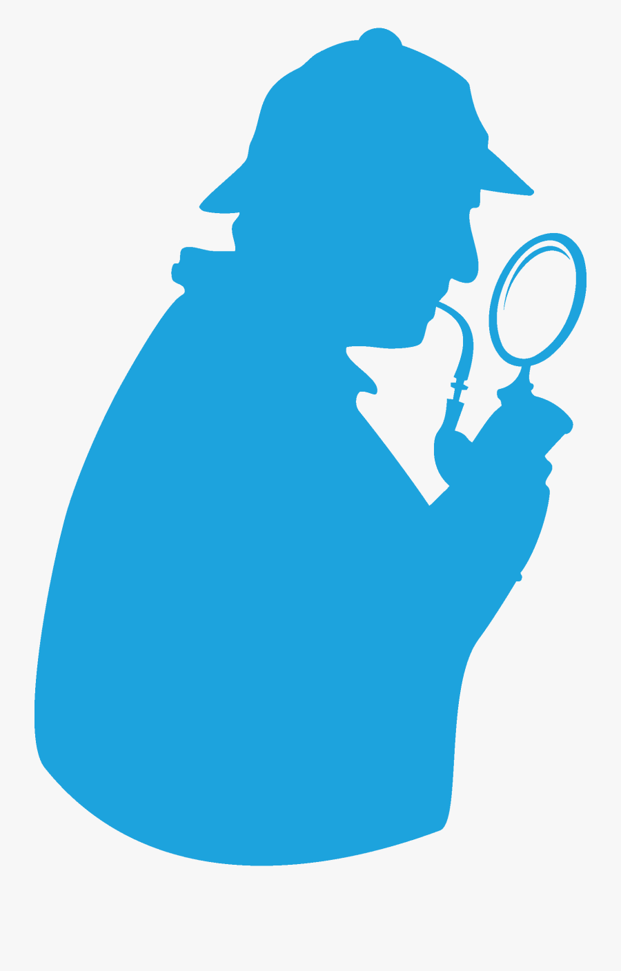 Detective Clipart Criminal - Sherlock Holmes Silhouette, Transparent Clipart