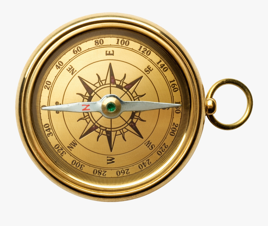 Old Compass White Background, Transparent Clipart