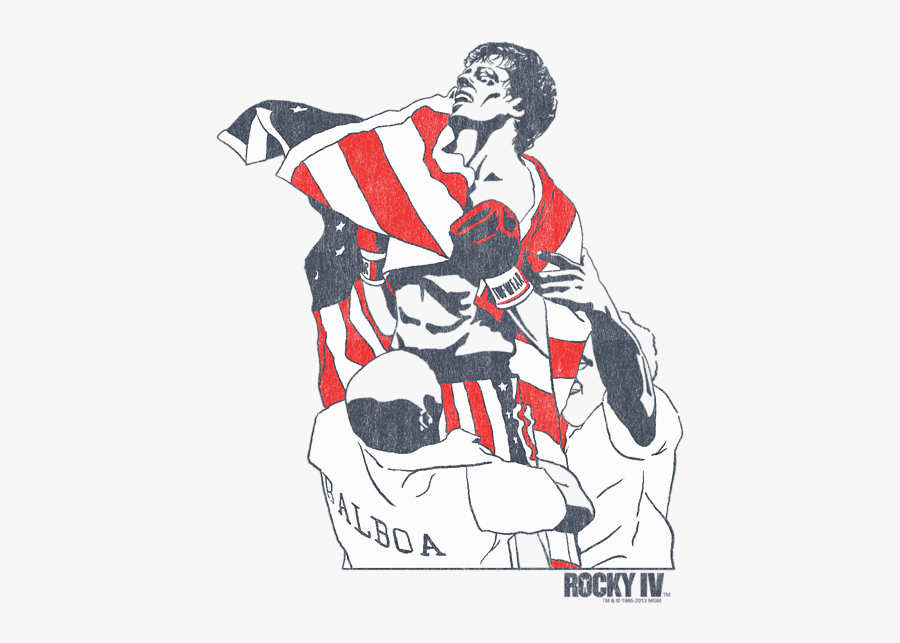 Rocky Balboa Graphic, Transparent Clipart