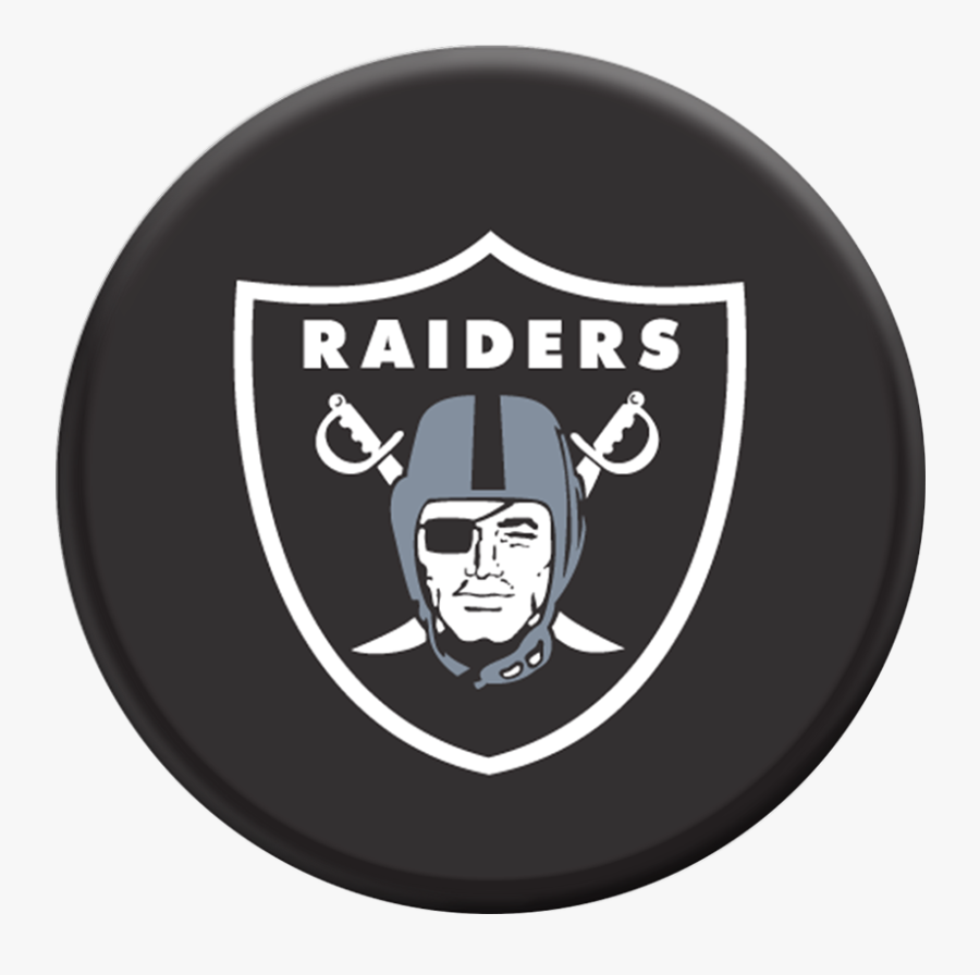 Nfl Popsockets Grip - Logo Raiders, Transparent Clipart