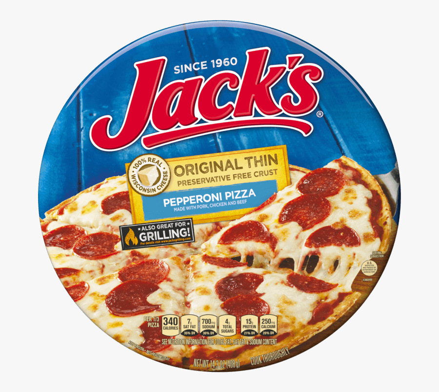 Jacks Original Thin Crust Pizza, Transparent Clipart