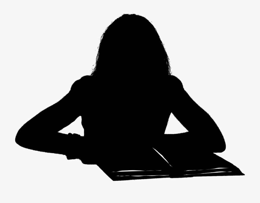 Book Knowledge Woman Learning - Woman Reading A Book Silhouette, Transparent Clipart