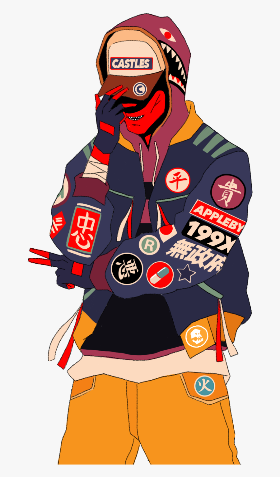 Clip Art Collection Of Free Drawing - Hip Hop Style Illustration, Transparent Clipart