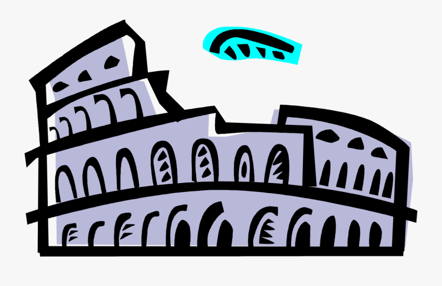 Rome Clipart Amphitheatre - Colosseum, Transparent Clipart