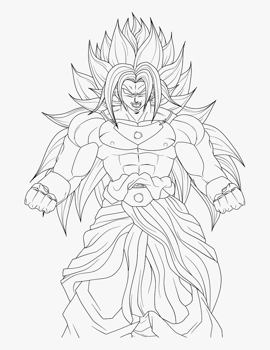 Broly God Power Up - Broly Ultra Instinct Drawing, Transparent Clipart