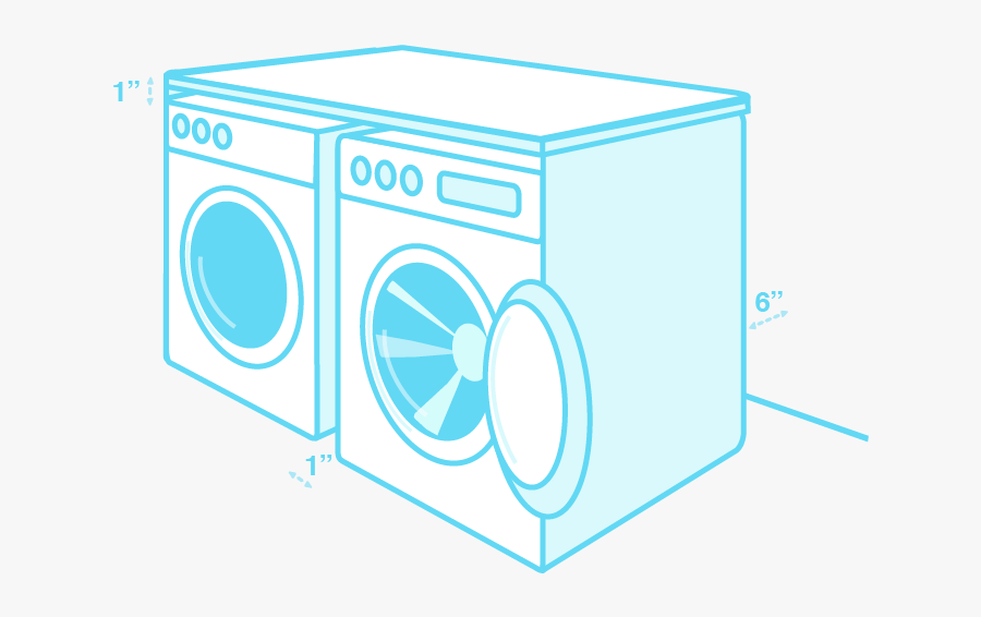 Dishes Clipart Washer Dryer - Electronics, Transparent Clipart