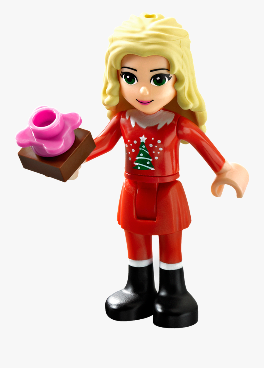 Lego Clipart Single - Lego Friends Christmas Minifigure, Transparent Clipart