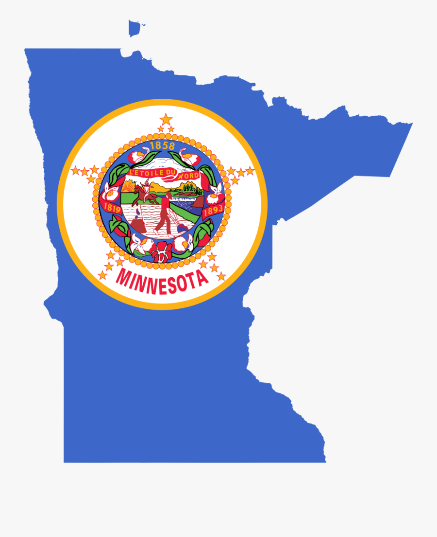 Clip Art File Map Of Svg Minnesota State Flag 2017 , Free Transparent