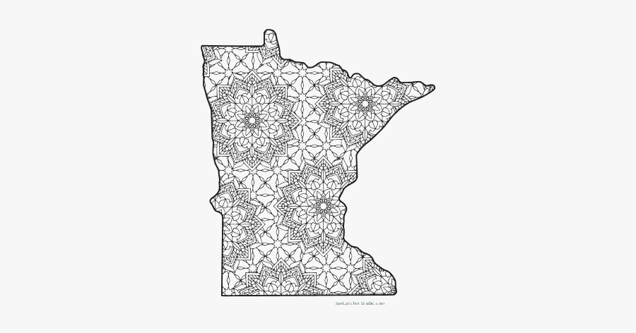 Free Printable Minnesota Coloring Page With Pattern - Free Printable Minnesota Coloring Pages, Transparent Clipart