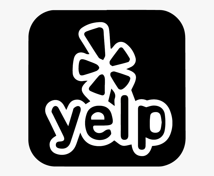 Yelp Logo Black - White Yelp Logo Png, Transparent Clipart