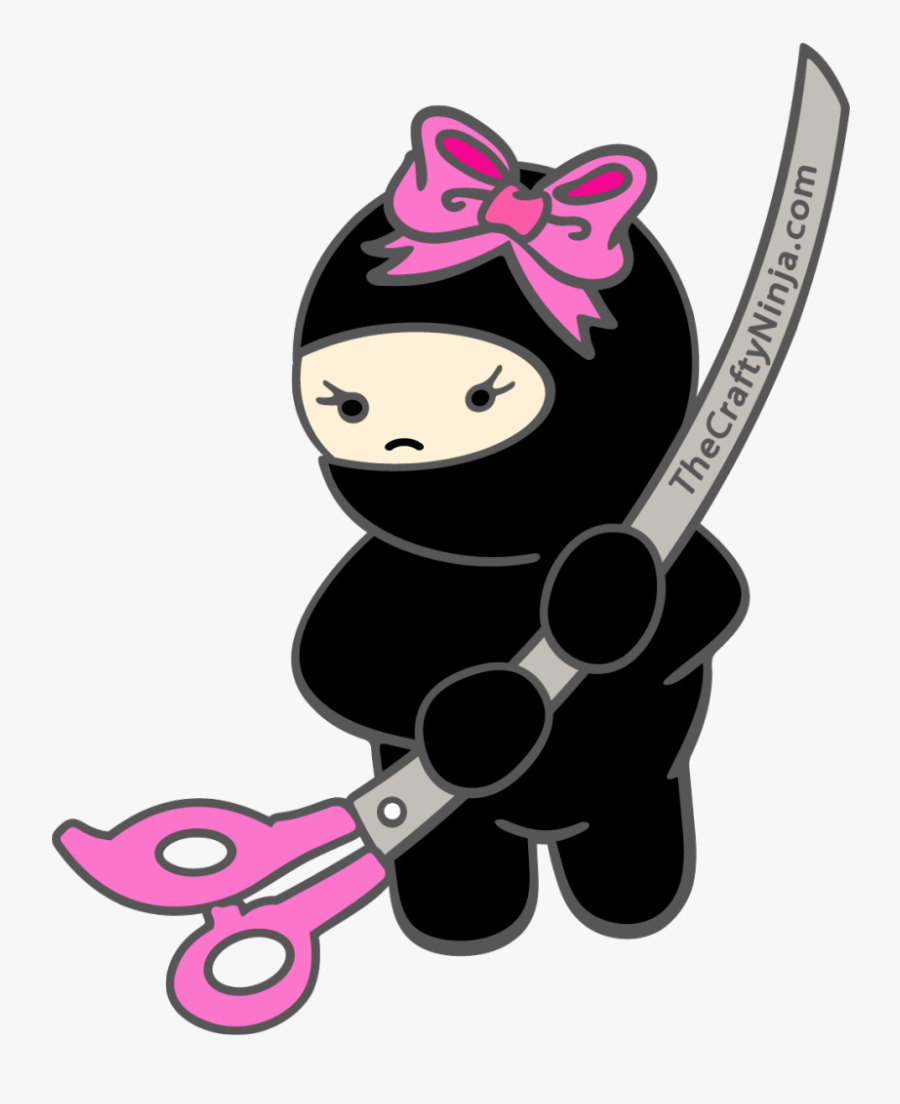 The Crafty Ninja Logo - Cartoon, Transparent Clipart
