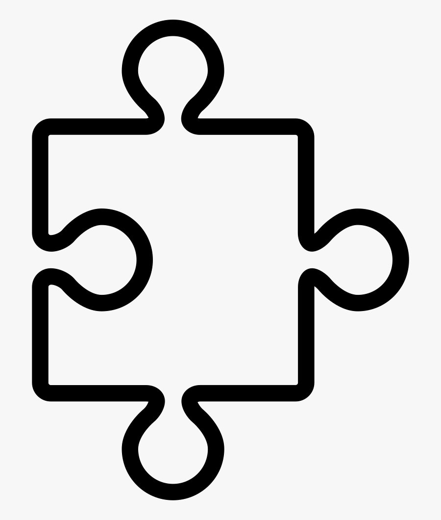 Puzzle Piece Outline - Imagen De Una Pieza De Rompecabezas, Transparent Clipart