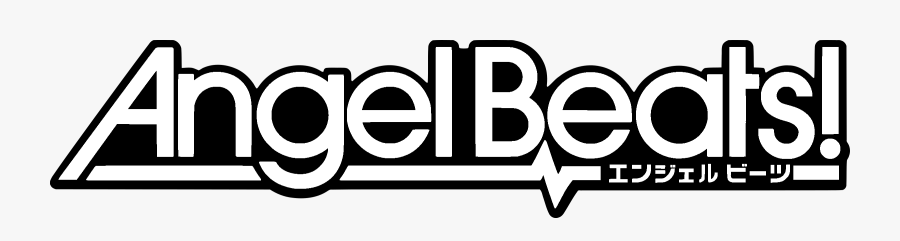 Angel Beats Logo Png Transparent & Svg Vector - Angel Beats Black And White, Transparent Clipart