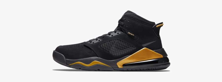 Jordan Mars 270 Black Gold, Transparent Clipart