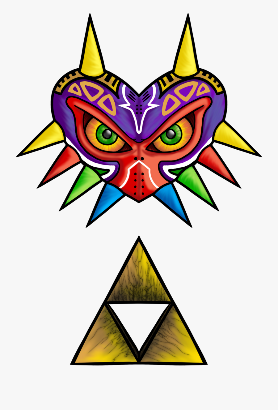 Corrupted Triforce Clipart , Png Download, Transparent Clipart