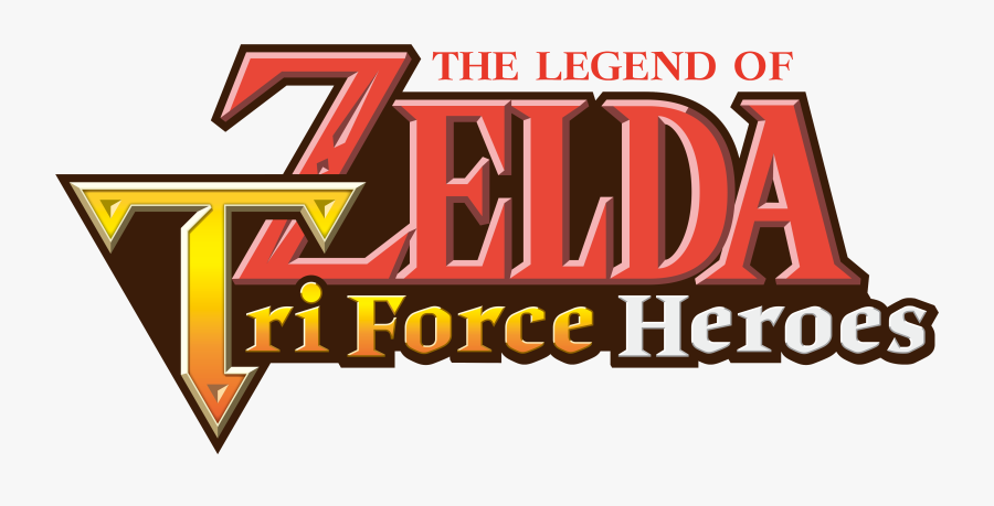 Transparent Heroes Png - Legend Of Zelda Tri Force Heroes Logo, Transparent Clipart