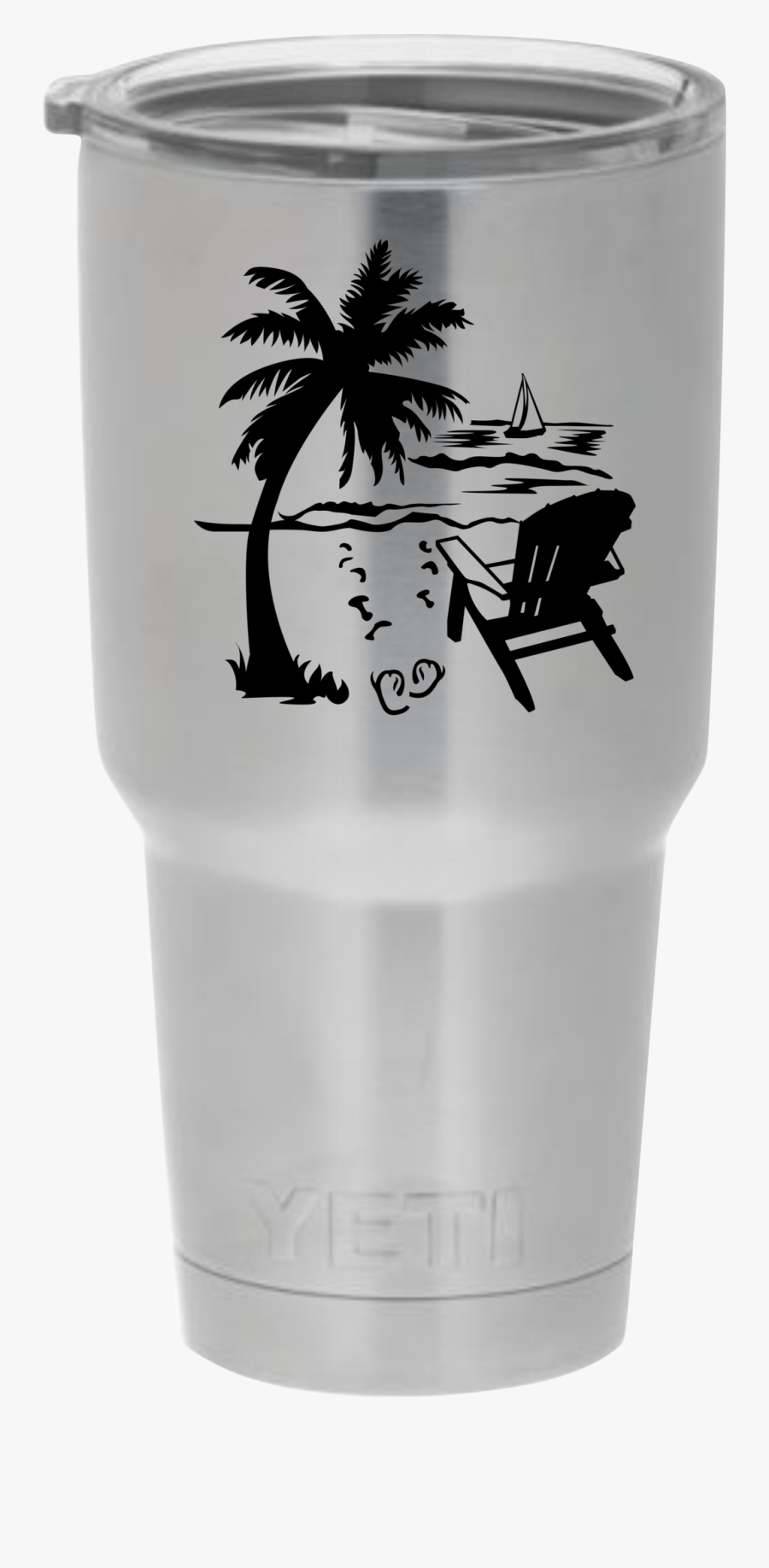 Beach Chair Black And White, Transparent Clipart