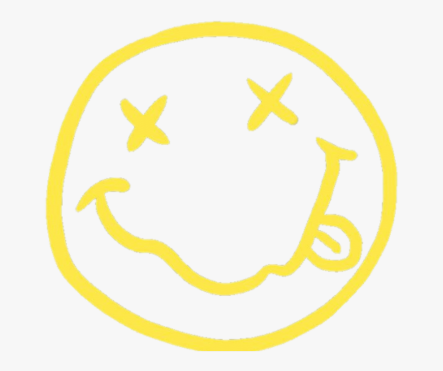 Art Tumblr Edit Stckers Nirvana Yellow Madewithpicsart - Logo De Nirvana Png, Transparent Clipart