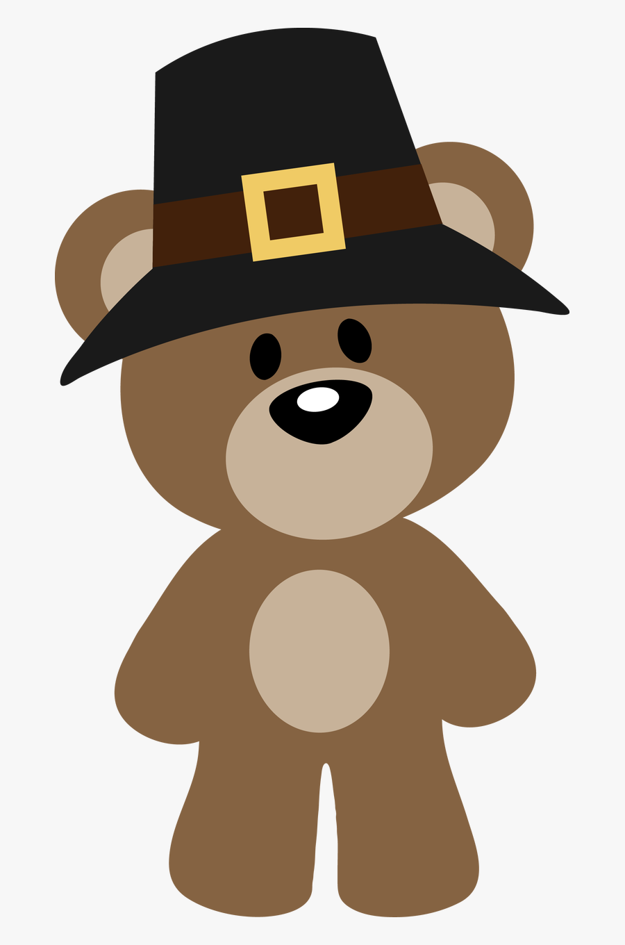 Thanksgiving Bear Clipart, Transparent Clipart