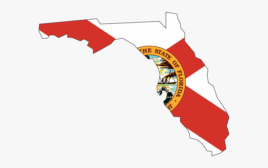 Transparent Hurricane Clip Art - Florida State Flag Png, Transparent Clipart