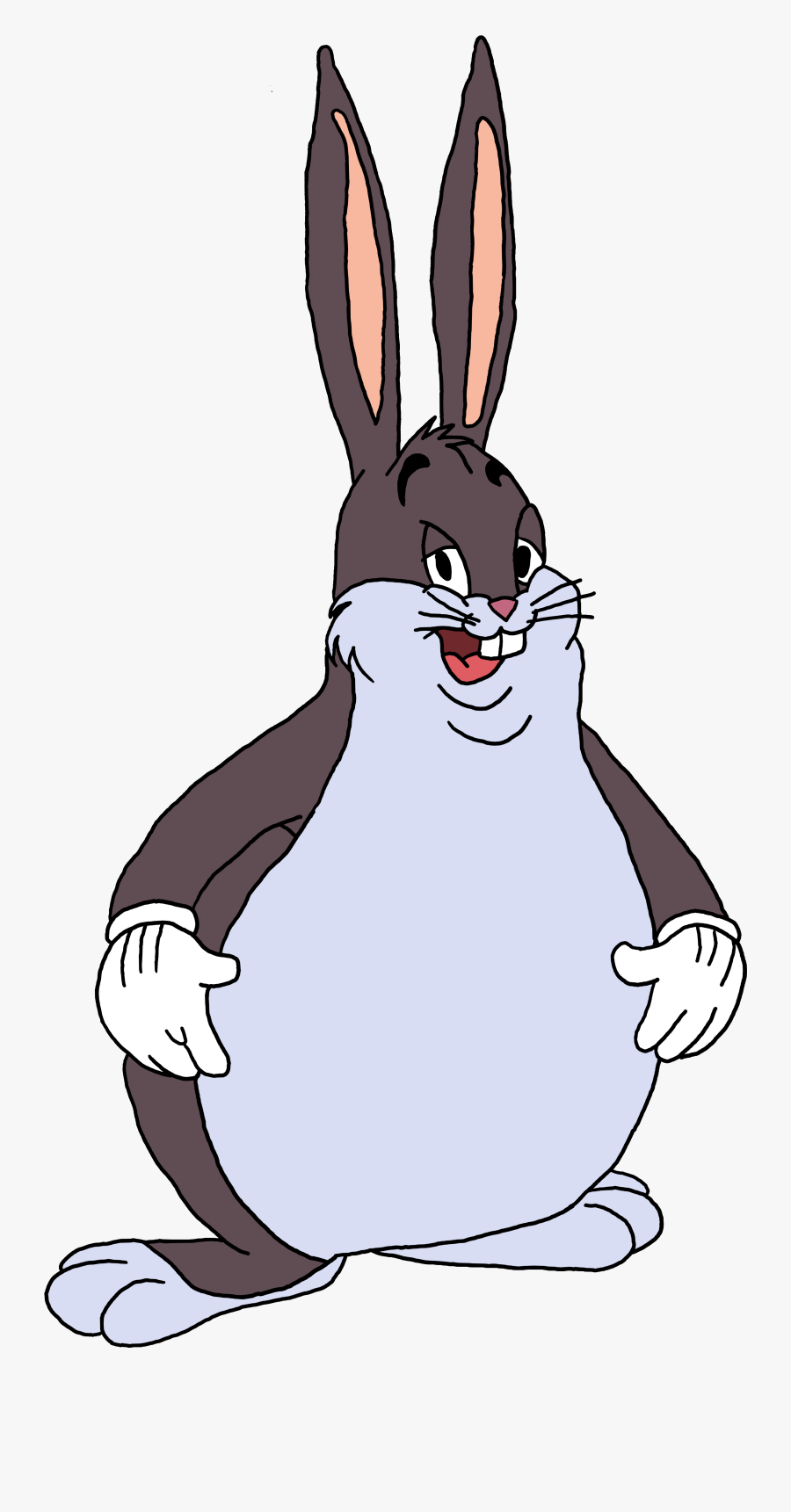 Rabbit Rabits And Hares Mammal Vertebrate Hare Domestic - Big Chungus, Transparent Clipart