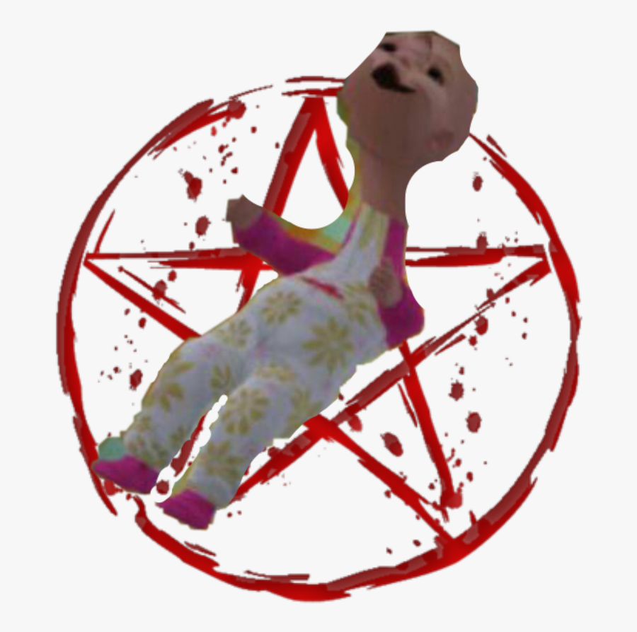 #demon Baby - Blood Pentagram Png, Transparent Clipart