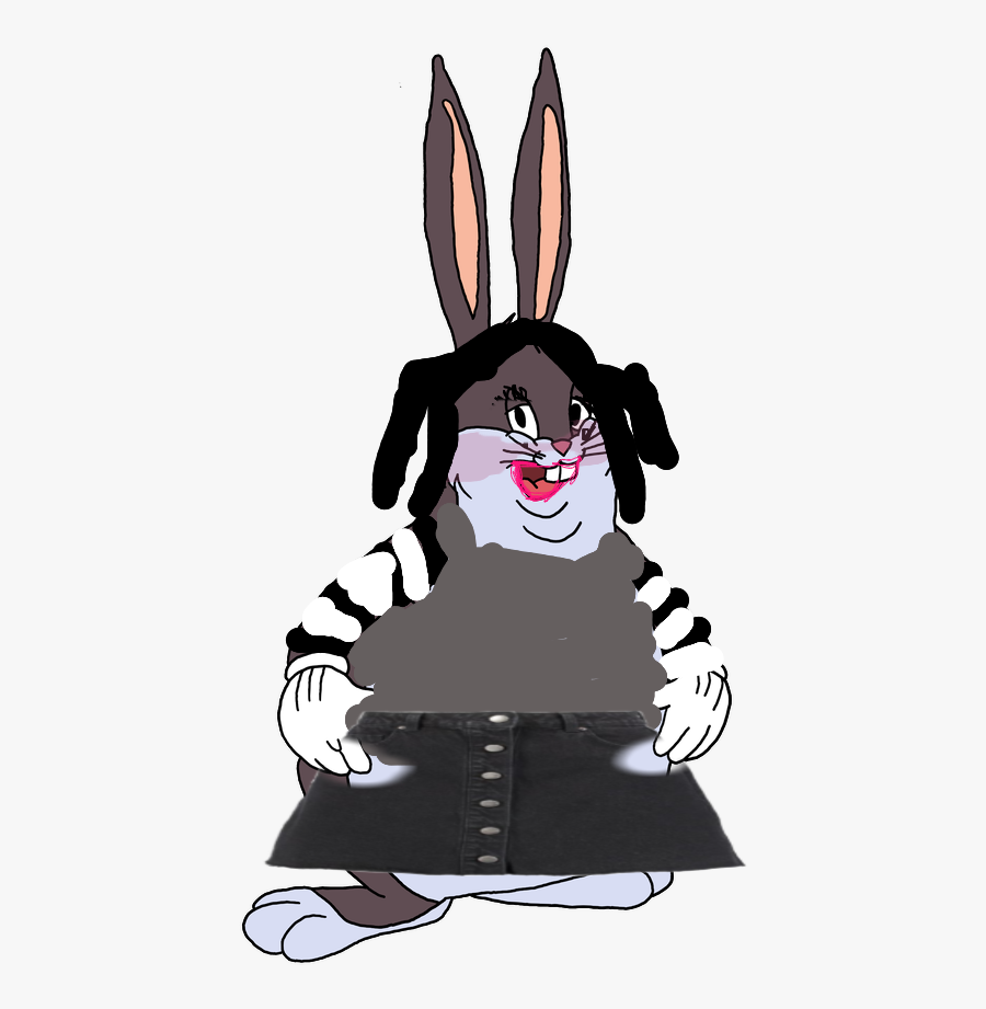 #big Chungus As An E Girl - Big Chungus As A Girl, Transparent Clipart