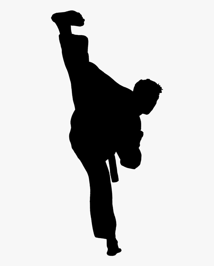 Taekwondo Silhouette Clipart , Png Download - Silhouette, Transparent Clipart