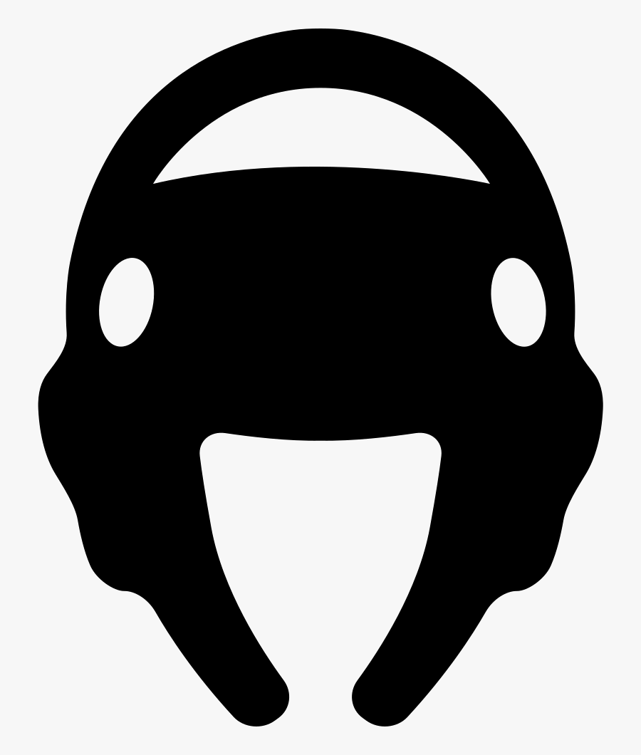 Taekwondo Helmet Silhouette - Helmet Taekwondo Png, Transparent Clipart