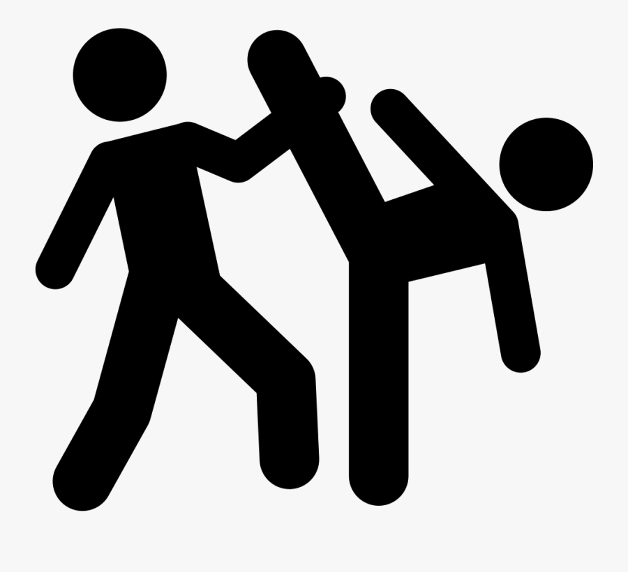 Taekwondo Couple Silhouettes - Tae Kwon Do Icon, Transparent Clipart