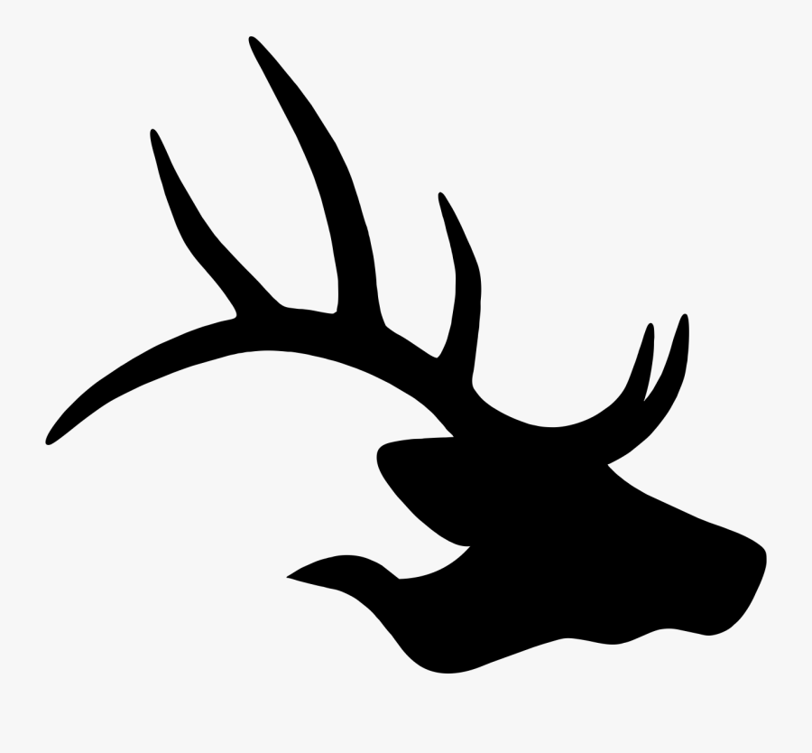 Elk Head Logo, Transparent Clipart