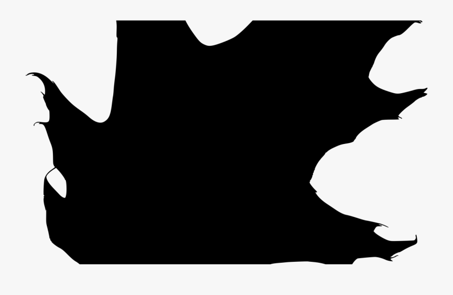 Leaf Clipart Silhouette - Silhouette Oak Leaf Png, Transparent Clipart