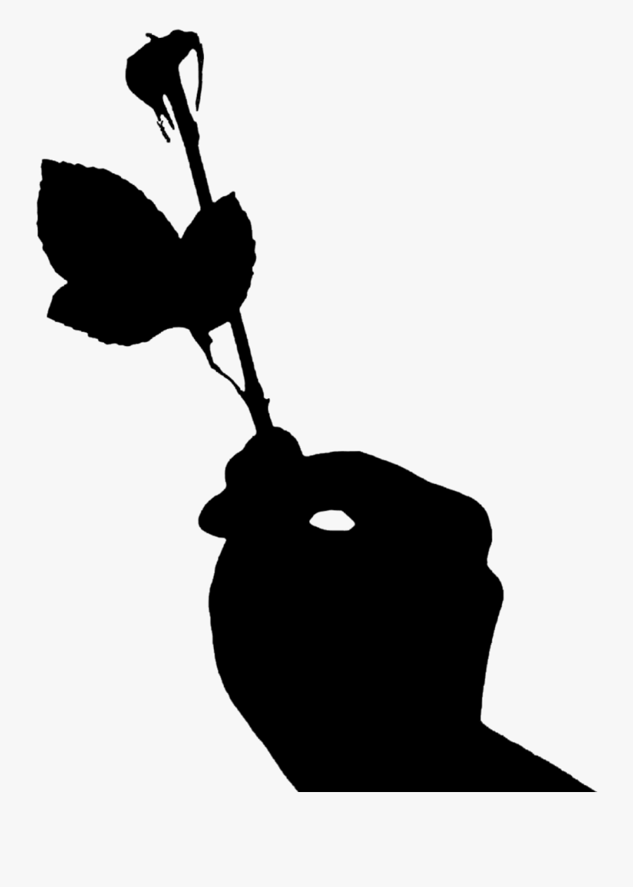 ⚪🌷⚪
#ftestickers #hand With #flower #rose #silhouette - مشاعر مبعثرة عن الامل, Transparent Clipart