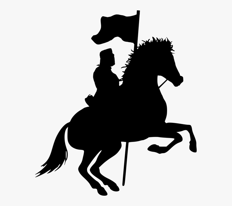 Silhouette, Warrior, Knight, Royal Warrior, Soldier - Warrior Silhouette, Transparent Clipart