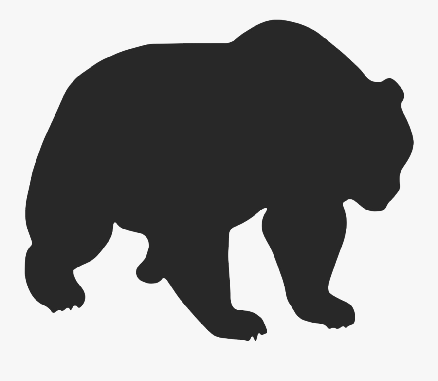 Hippopotamus Clip Art American Black Bear Silhouette - Silhouette African Animal Hippo Baby, Transparent Clipart