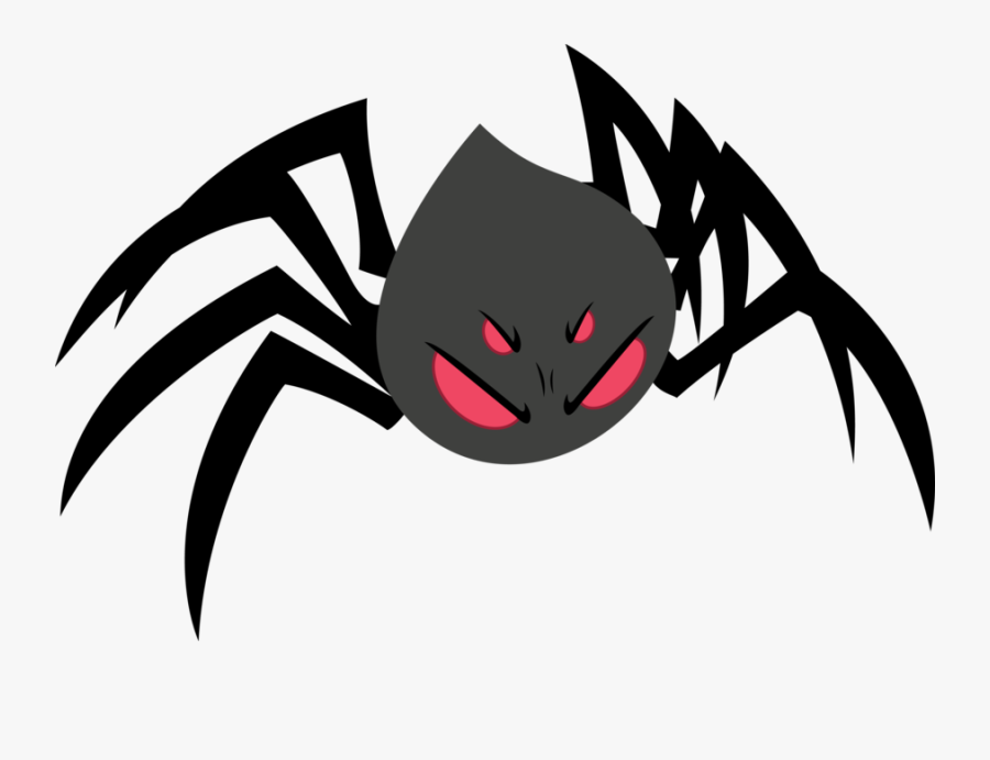 Transparent Spider Silhouette Png - Cartoon Evil Spider, Transparent Clipart