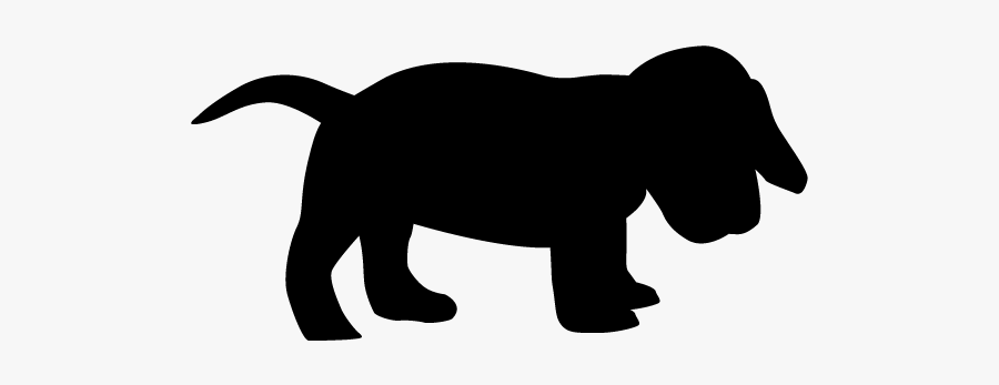 Puppy Silhouette Clip Art, Transparent Clipart