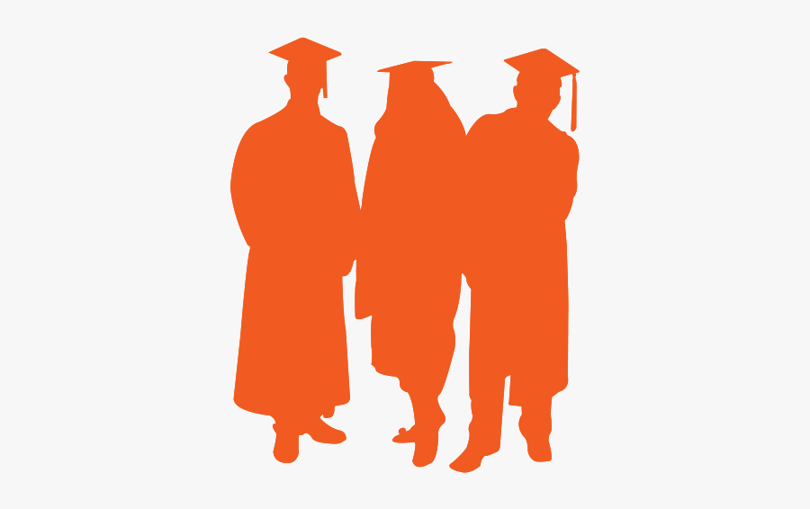 Graduate Silhouettes Image - Silhouette Graduate People, Transparent Clipart