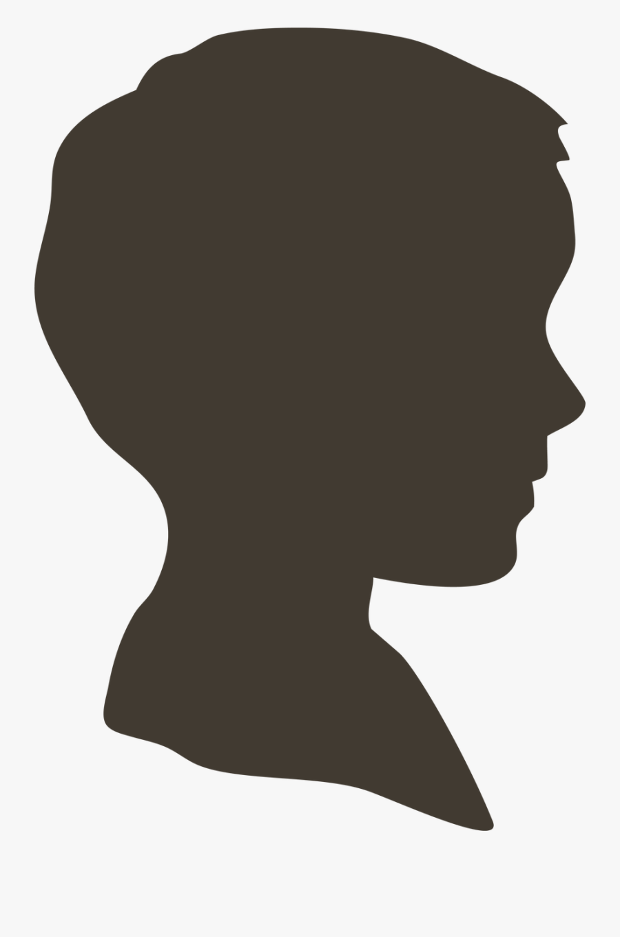 Boy Silhouette - Transparent Boy Head Silhouette, Transparent Clipart